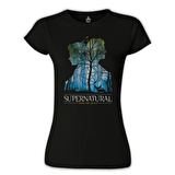 Supernatural - Impala Siyah Bayan Tshirt