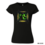 Minecraft 5 Siyah Bayan Tshirt