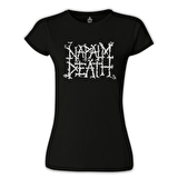 Napalm Death Siyah Kadın Tshirt