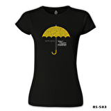 How I Met Your Mother - Umbrella Siyah Bayan Tshirt