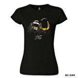 Daft Punk Siyah Bayan Tshirt
