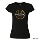 Counter Strike - Go Siyah Bayan Tshirt