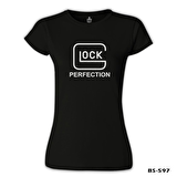 Glock Perfection Siyah Bayan Tshirt