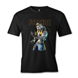 Fortnite - Wolf Siyah Erkek Tshirt