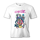 Gorillaz - Band Beyaz Erkek Tshirt