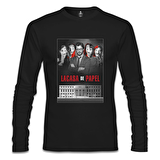 La Casa De Papel - Team Siyah Erkek Sweatshirt