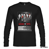 La Casa De Papel - Team Siyah Erkek Sweatshirt