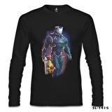 Fortnite - Firegun Siyah Erkek Sweatshirt