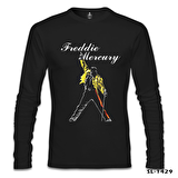 Freddie Mercury - King of Queen Siyah Erkek Sweatshirt