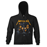 Metallica - Sticks Siyah Erkek Kapşonlu