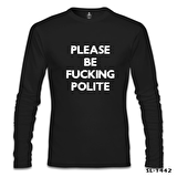 Be Polite Siyah Erkek Sweatshirt