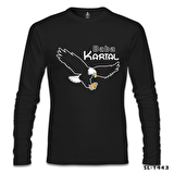 Baba Kartal Siyah Erkek Sweatshirt