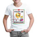 Yılın En Süslüsü Beyaz Çocuk Tshirt