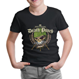 Five Finger Death Punch Poster - Warhead Siyah Çocuk Tshirt
