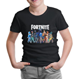 Fortnite - From Darkness Siyah Çocuk Tshirt