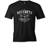 Hogwards - Quidditch Siyah Erkek Tshirt