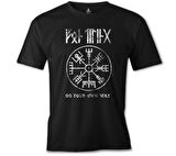 Vikings - Kuzey Pusulası Siyah Erkek Tshirt