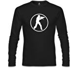 Counter Strike - CS Soldier Siyah Erkek Sweatshirt