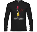 IT - Pennywise Siyah Erkek Sweatshirt