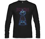 Fortnite - X Knight Siyah Erkek Sweatshirt