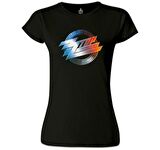 ZZ Top - Logo Siyah Kadın Tshirt