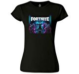 Fortnite - Season X Siyah Kadın Tshirt