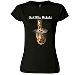 Hakuna Matata - Aslan Siyah Bayan Tshirt