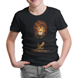 Aslan 1 Siyah Çocuk Tshirt