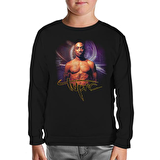 Tupac Shakur Siyah Çocuk Sweatshirt