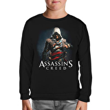 Assasins Creed Siyah Çocuk Sweatshirt