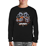 Motosiklet - Motor Ride Siyah Çocuk Sweatshirt