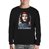 Che Guevara - Classic Siyah Çocuk Sweatshirt