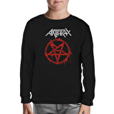 Anthrax - Logo Siyah Çocuk Sweatshirt