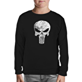 Punisher  Siyah Çocuk Sweatshirt