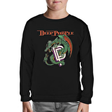Deep Purple Siyah Çocuk Sweatshirt