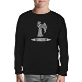 Doctor Who - Weeping Angels Siyah Çocuk Sweatshirt