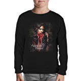Vampire Diaries Siyah Çocuk Sweatshirt