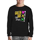 Green Day - Oh Love Siyah Çocuk Sweatshirt