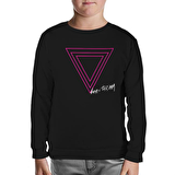 Lady Gaga - Born this Way Logo Siyah Çocuk Sweatshirt