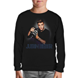 Justin Bieber - Paparazzi Siyah Çocuk Sweatshirt