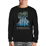 Supernatural - Impala Siyah Çocuk Sweatshirt
