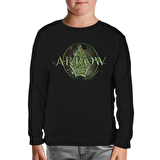 Arrow - Logo Siyah Çocuk Sweatshirt