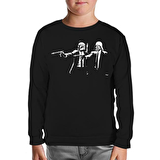 Star Wars & Pulp Fiction Siyah Çocuk Sweatshirt