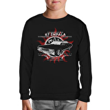 Supernatural - 67 Impala Siyah Çocuk Sweatshirt