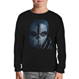Call of Duty - Ghosts Mask Siyah Çocuk Sweatshirt