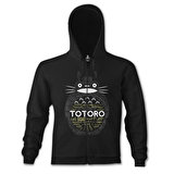Totoro Siyah Erkek Kapşonlu