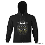 Totoro Siyah Erkek Kapşonlu