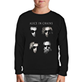 Alice in Chains - Group Siyah Çocuk Sweatshirt