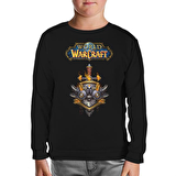 World of Warcraft - Logo Siyah Çocuk Sweatshirt