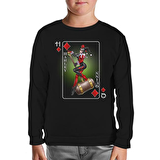 Harley Quinn - Sane Again Siyah Çocuk Sweatshirt